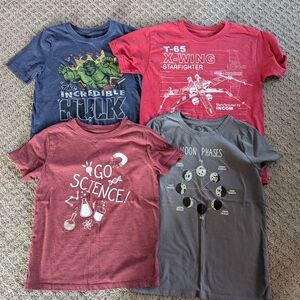 Kids Graphic T-Shirts - Set of 4